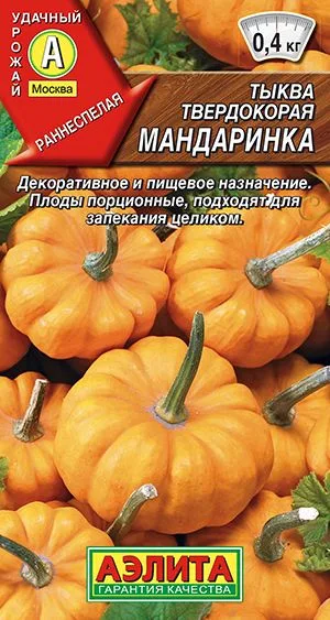 Тыква твердокорая Мандаринка