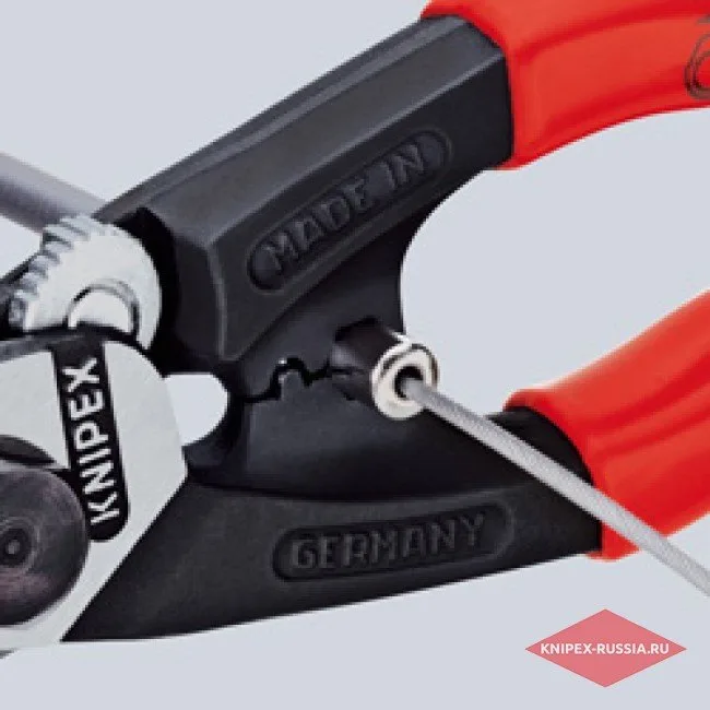 Ножницы для резки проволочных тросов кованые Knipex KN-9562190 — фото производителя