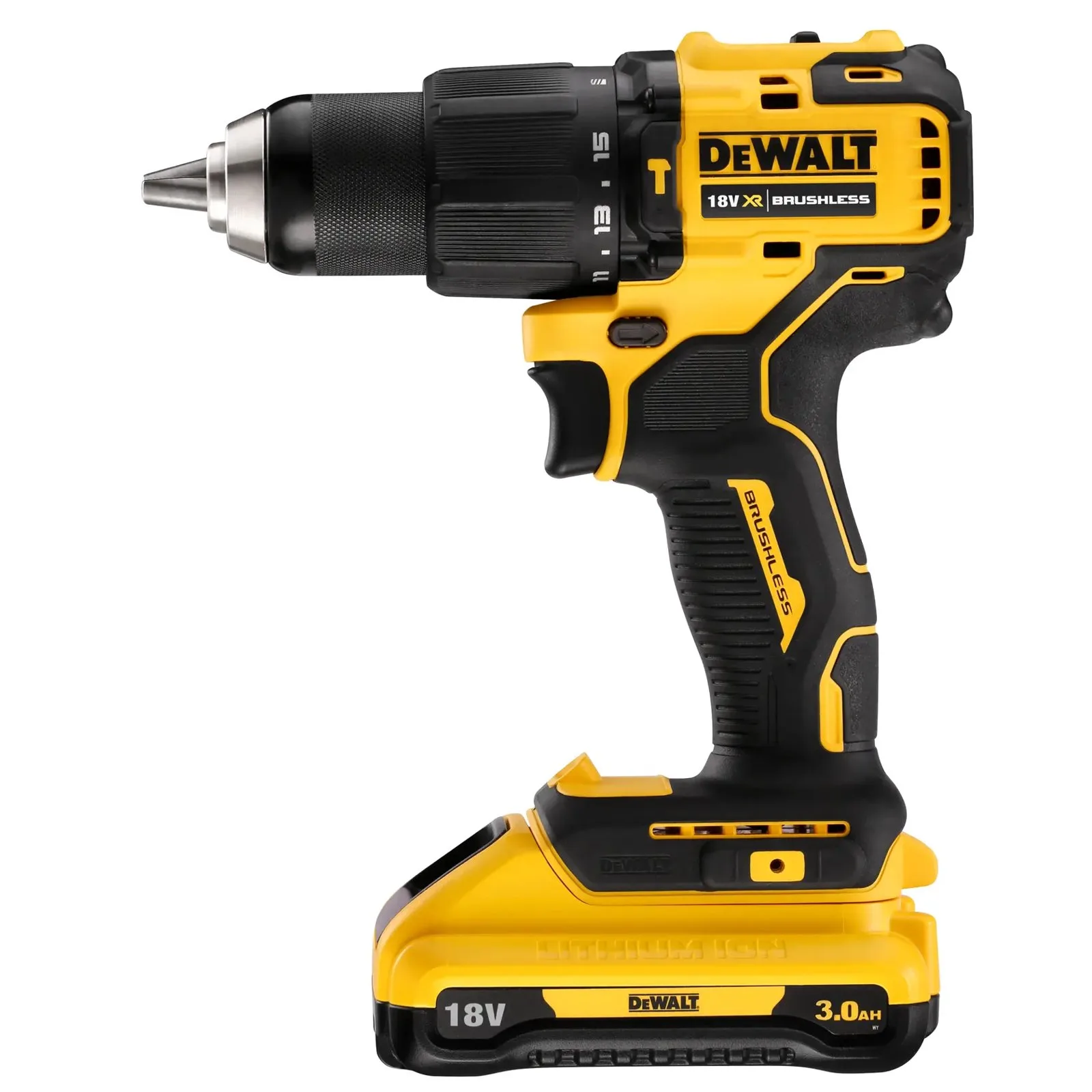 Аккумуляторная ударная дрель-шуруповерт DeWalt DCD709L2T-GB — фото производителя