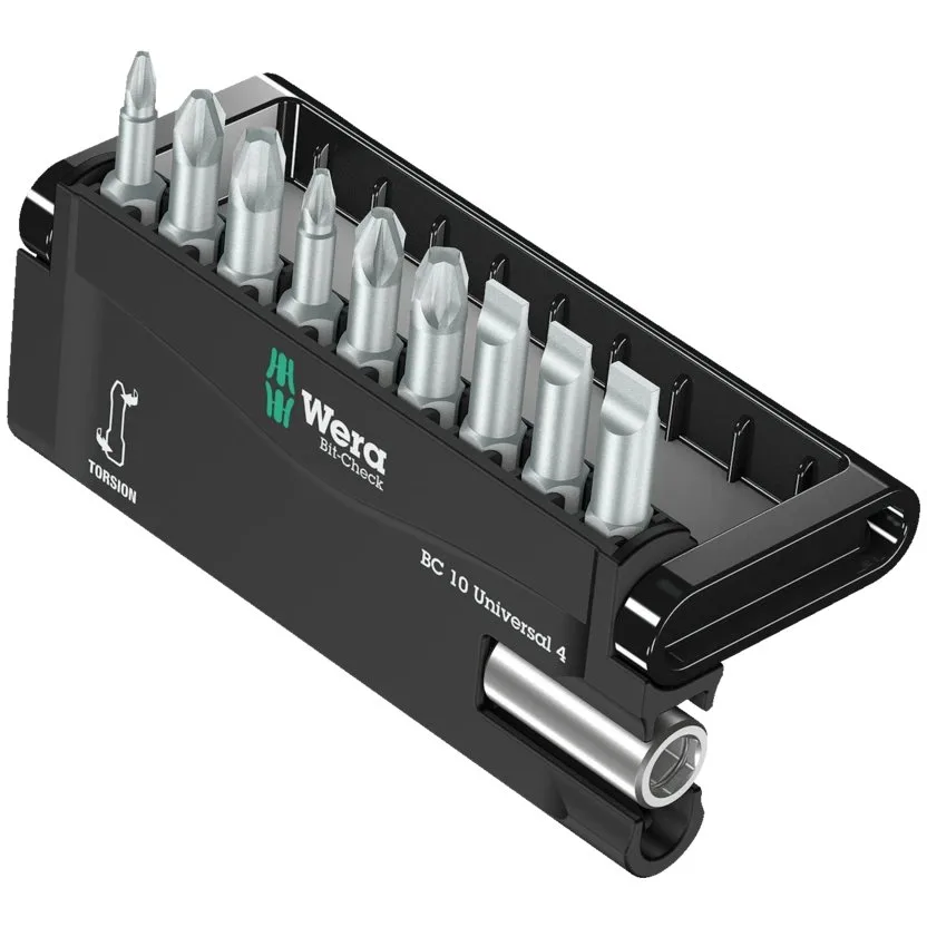Набор инструментов Wera Bit-Check 10 Universal 4 — фото производителя
