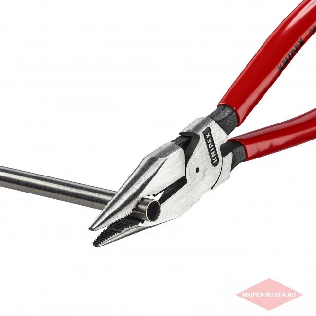 Плоскогубцы комбинированные остроконечные с удлинёнными губками Knipex KN-0821185SB — фото производителя