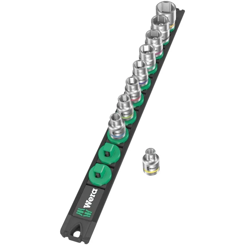 Магнитный держатель для головок B Imperial 1 Zyklop, набор торцевых головок 3/8", дюймовых Wera — фото производителя