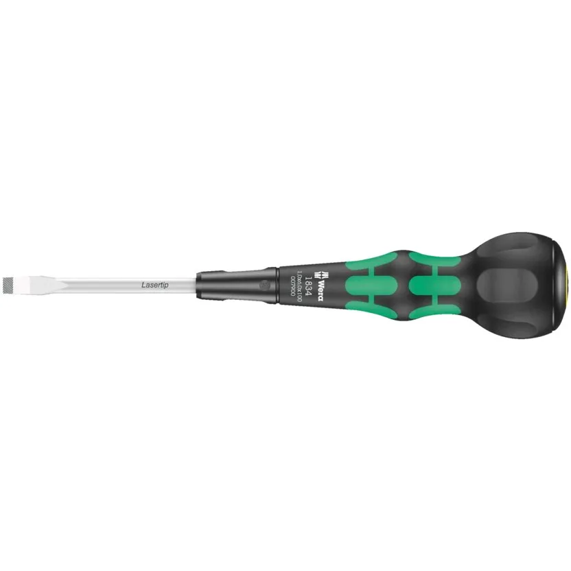 Плоская отвёртка Kraftform Ball-Grip - для мастерской Wera 1834 — фото производителя