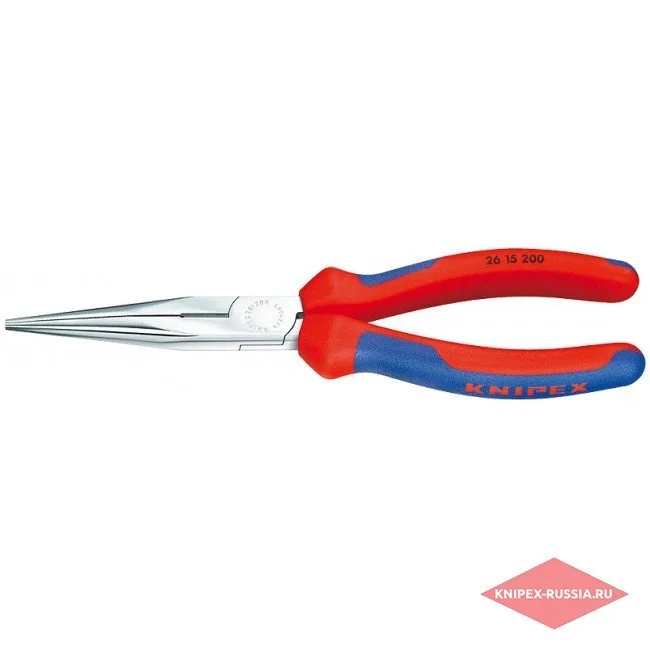 Плоские круглогубцы с режущими кромками Knipex KN-2615200 — фото производителя