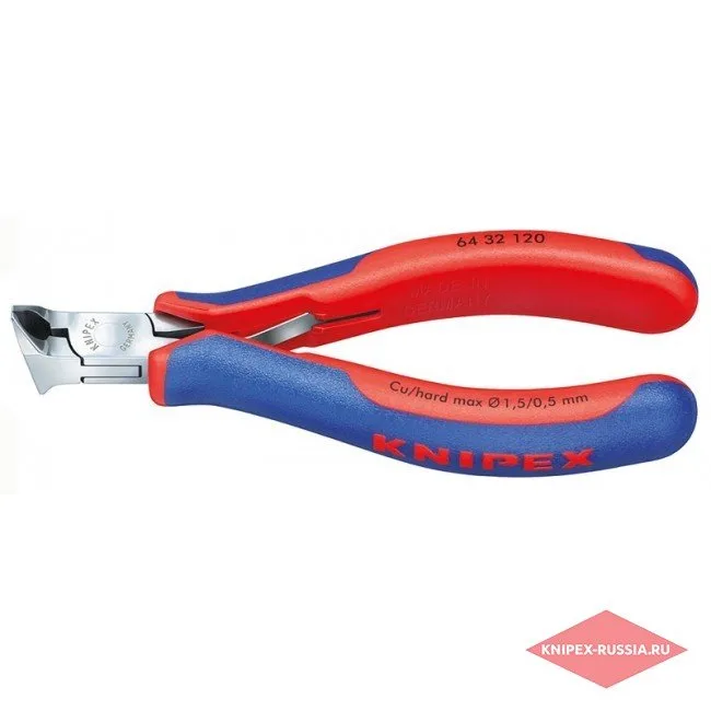Кусачки торцевые для электроники Knipex KN-6432120 — фото производителя