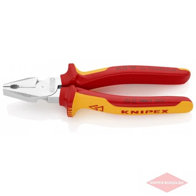 Плоскогубцы комбинированные особой мощности Knipex KN-0206180 — фото производителя
