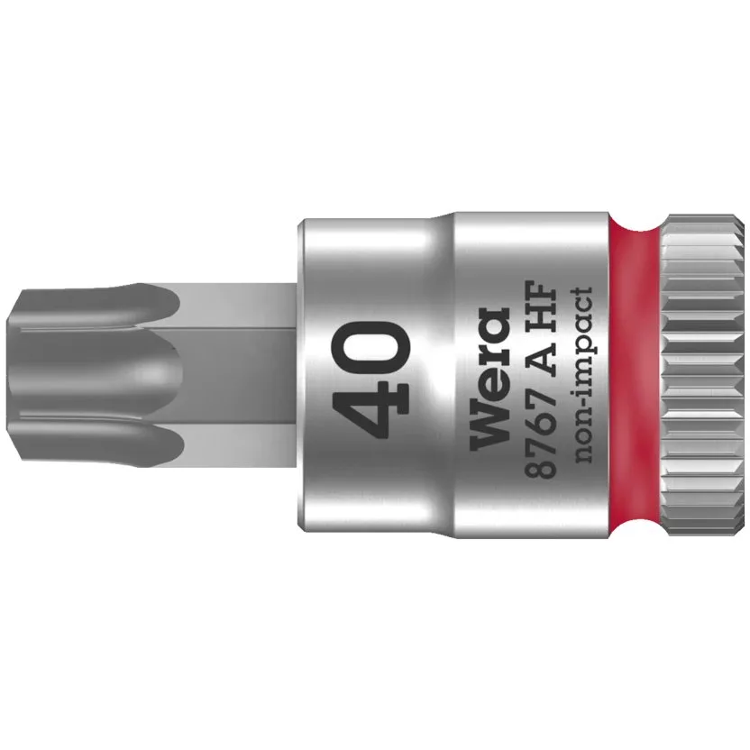 Отверточная головка Zyklop с приводом 1/4", с фиксирующей функцией Wera 8767 A HF TORX® — фото производителя