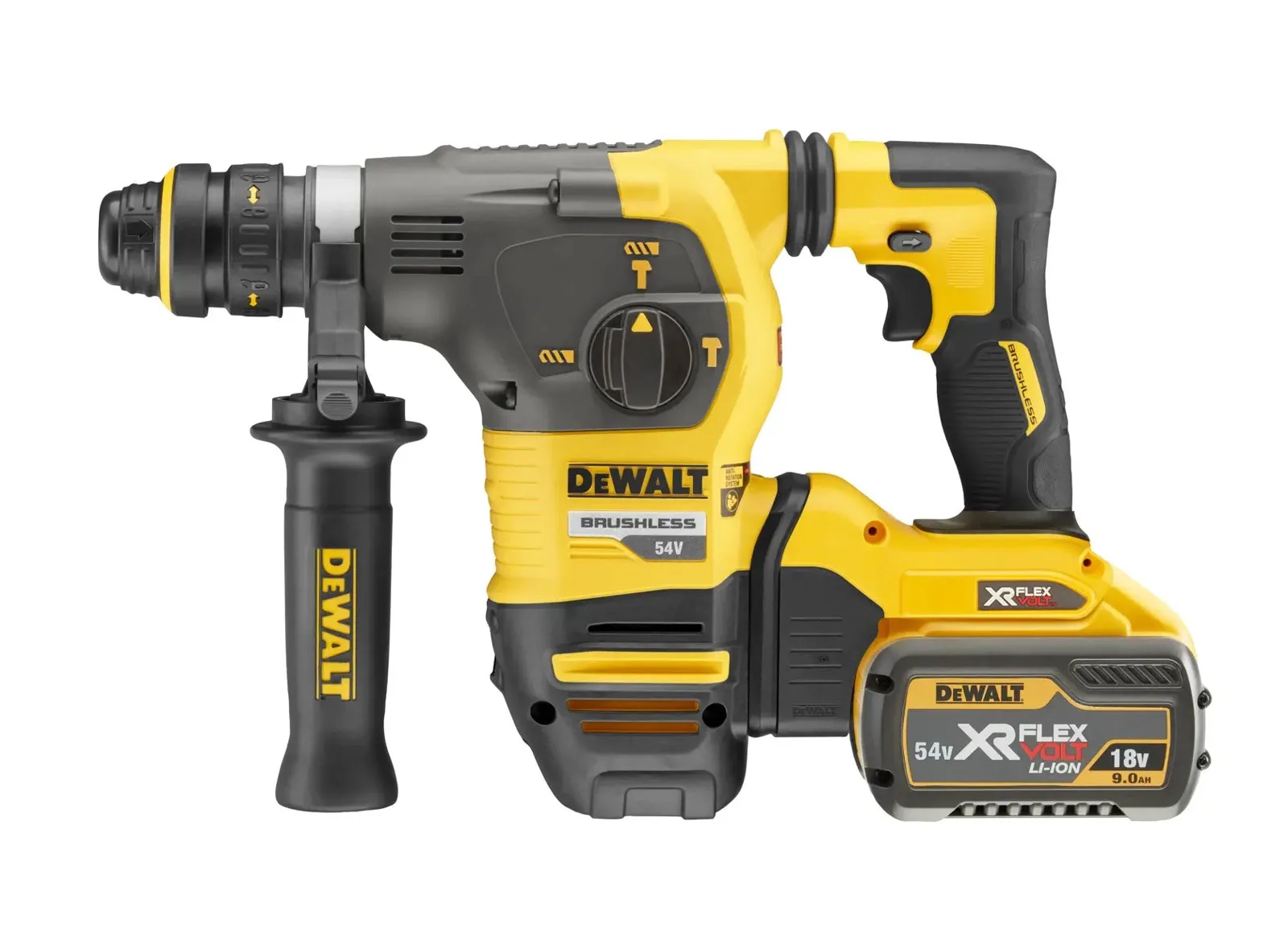 Аккумуляторный перфоратор DeWalt DCH334X2-GB — фото производителя