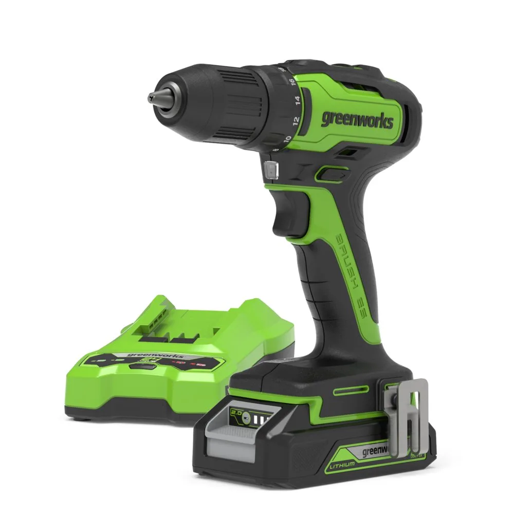 Аккумуляторный дрель-шуруповерт Greenworks GD24DD35K2