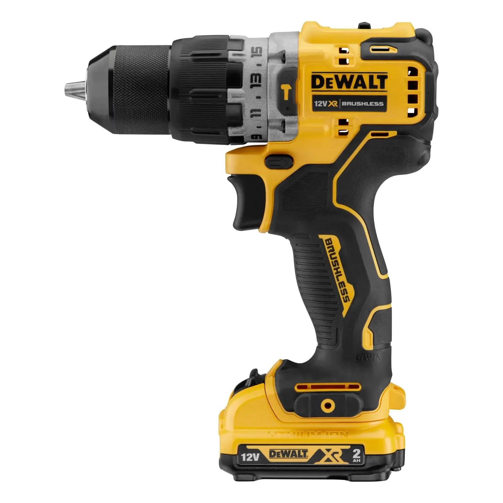 Аккумуляторная дрель-шуруповерт DeWalt DCD706D2-GB — фото производителя