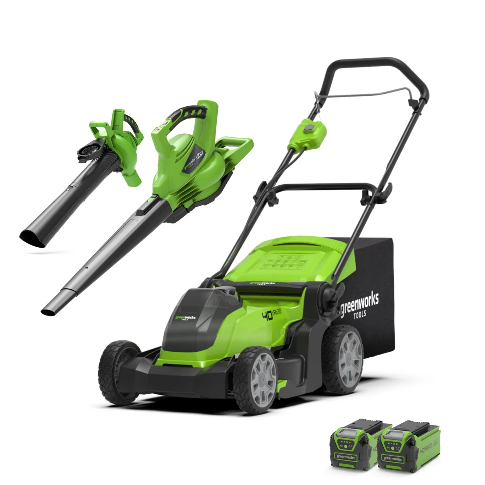 Газонокосилка Greenworks GD40BV — фото производителя