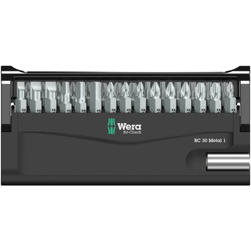 Набор инструментов Wera Bit-Check 30 Metal 1 — фото производителя