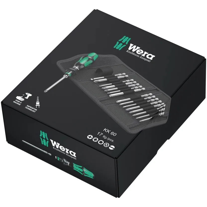 Набор инструментов Wera Kraftform Kompakt 60 — фото производителя