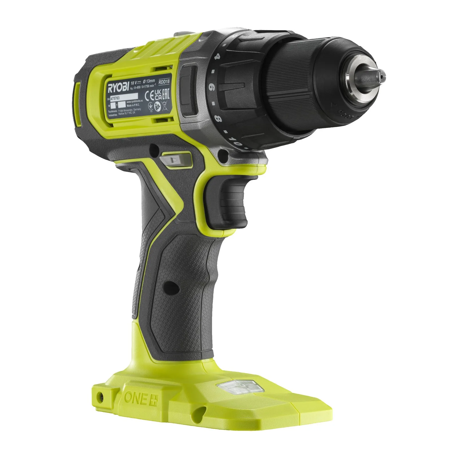 Аккумуляторная дрель-шуруповерт Ryobi RDD18-0 — фото производителя