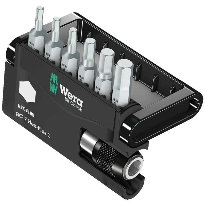 Набор инструментов Wera Bit-Check 7 Hex-Plus 1 — фото производителя