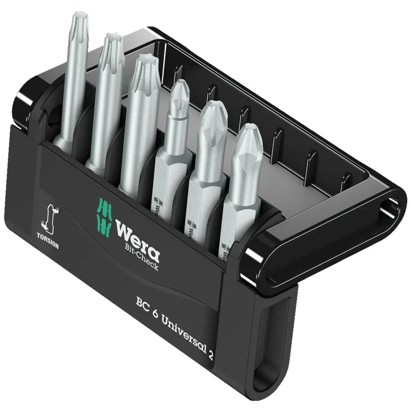 Набор инструментов Wera Bit-Check 6 Universal 2 SB — фото производителя