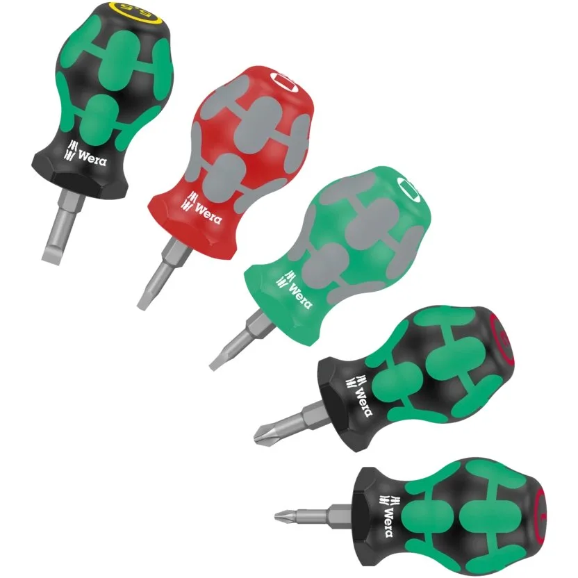 Набор коротких отвёрток Wera Stubby Set 3 — фото производителя
