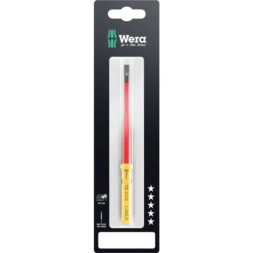 Отвёртка Wera Kraftform Kompakt VDE 60 iS Take it easy SB — фото производителя