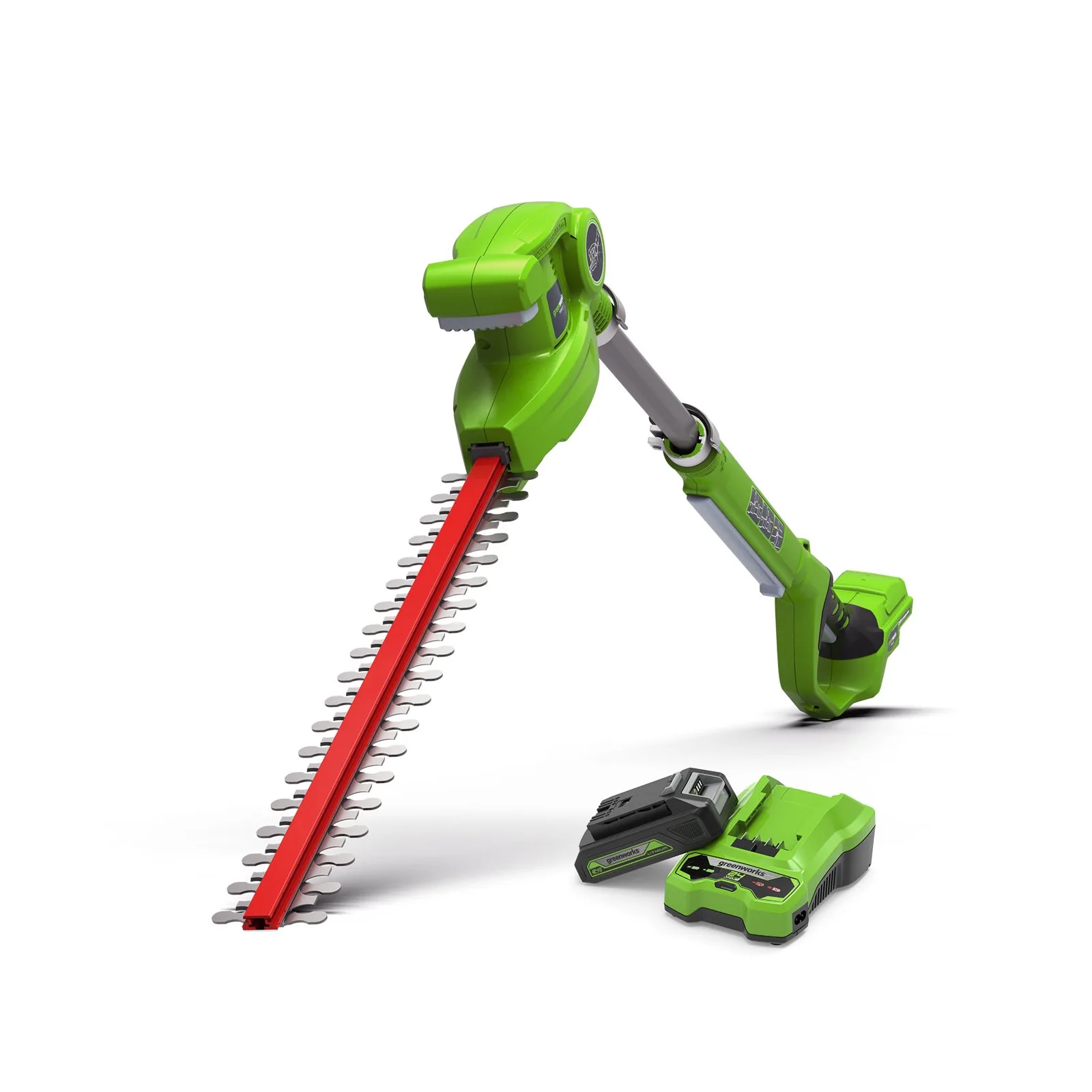 Аккумуляторный кусторез Greenworks G24PH51K2