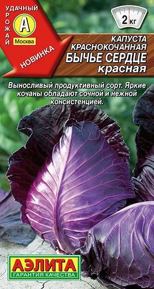 Капуста к/к Бычье сердце красное