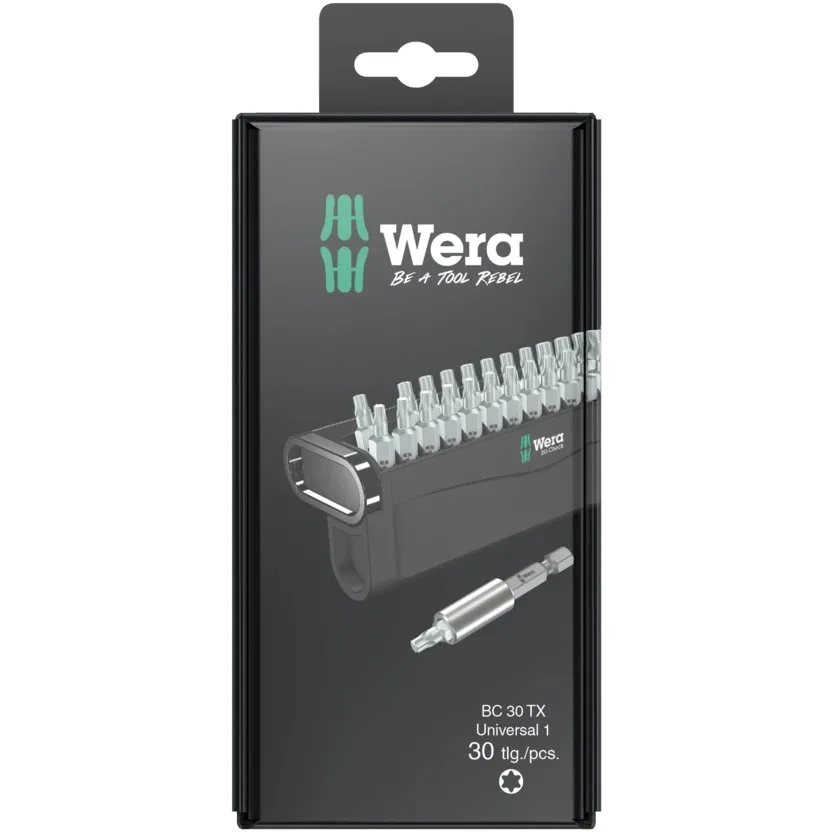 Набор инструментов Wera Bit-Check 30 TX Universal 1 SB — фото производителя