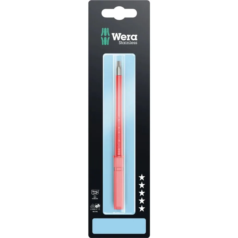 Отвёртка Wera Kraftform Kompakt VDE 3067 i TORX® SB, нержавеющая сталь