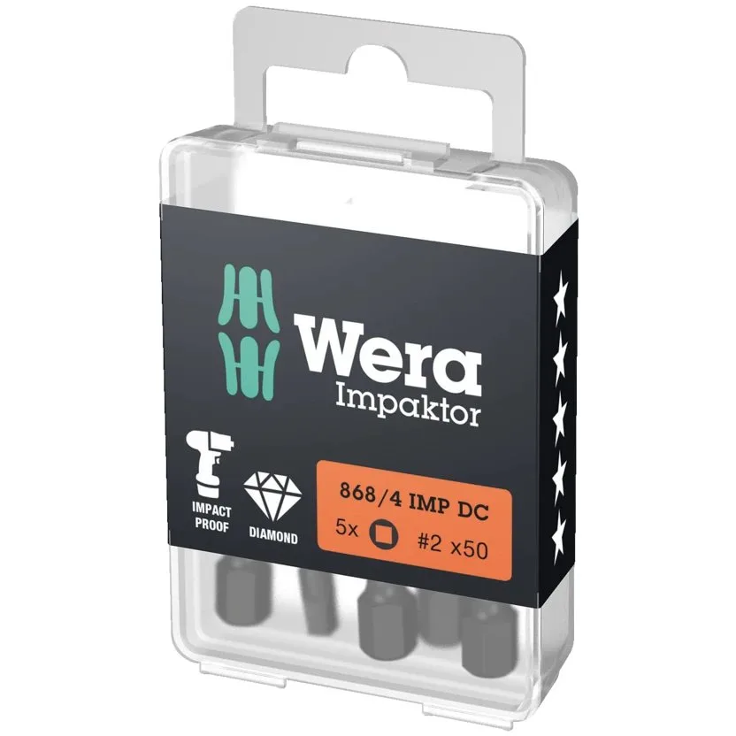 Насадки под внутренний квадрат Wera 868/4 IMP DC DIY Impaktor