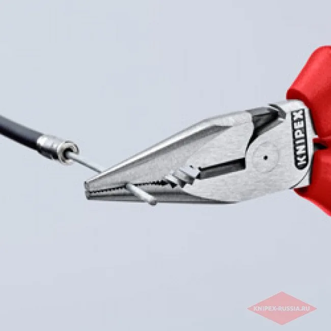 Плоскогубцы комбинированные остроконечные с удлинёнными губками Knipex KN-0822145SB — фото производителя