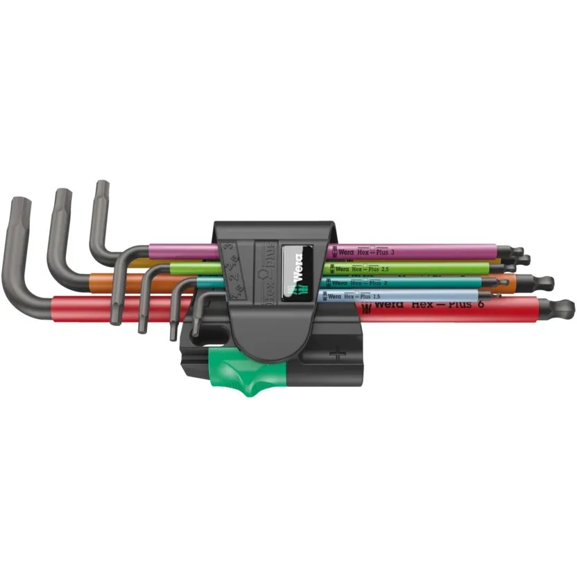 Набор Г-образных ключей, метрических, BlackLaser Wera 950/7 Hex-Plus Multicolour Magnet 1 — фото производителя