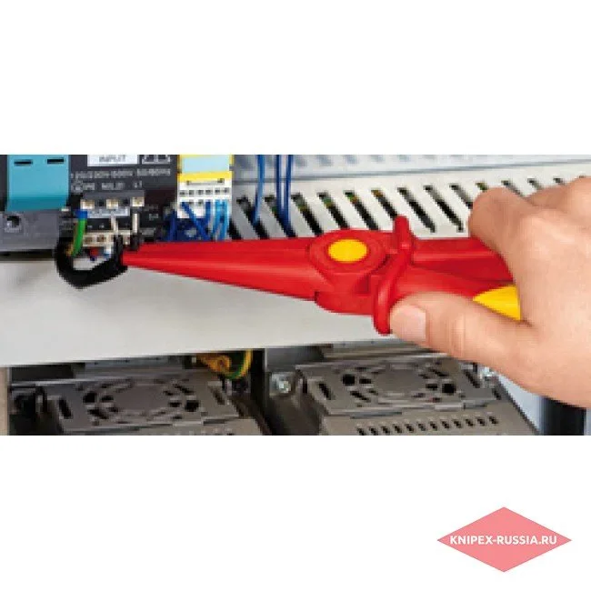 Плоские круглогубцы из пластмассы изолированные Knipex KN-986202 — фото производителя