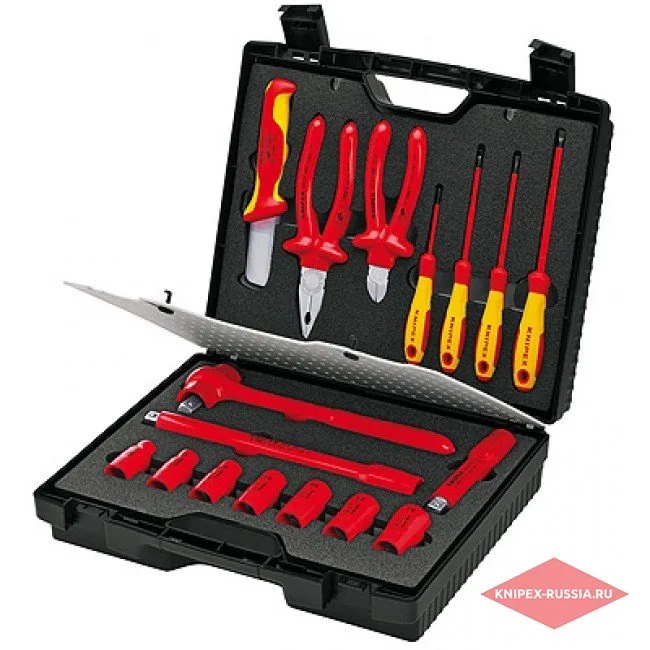 Чемодан компактный 17 предметов Knipex KN-989911