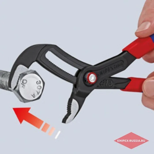 Высокотехнологичные сантехнические клещи Cobra QuickSet Knipex KN-8722250 — фото производителя