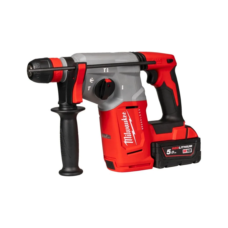 Бесщёточный 4-режимный 26 мм SDS-Plus перфоратор с патроном FIXTEC Milwaukee M18 BLHX-502X — фото производителя