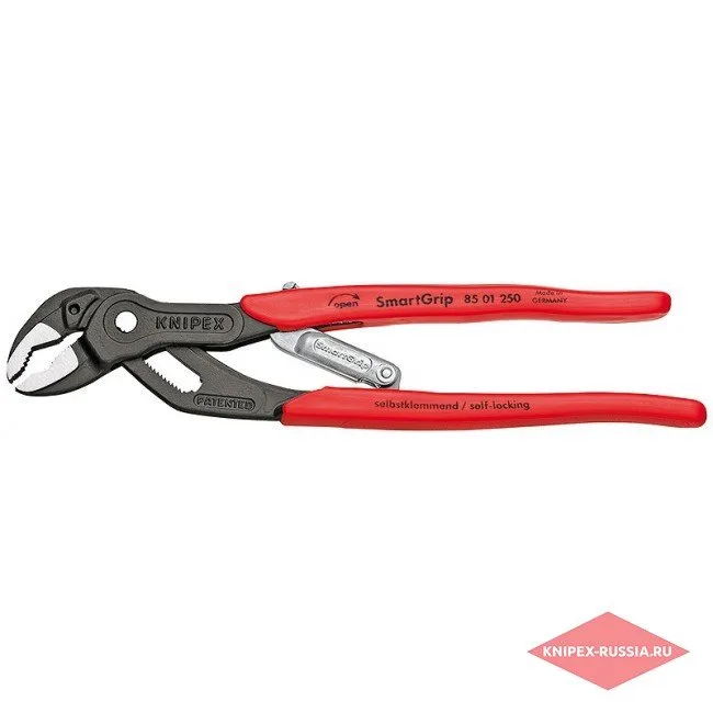 Сантехнические клещи SmartGrip с автоматической установкой Knipex KN-8501250 — фото производителя