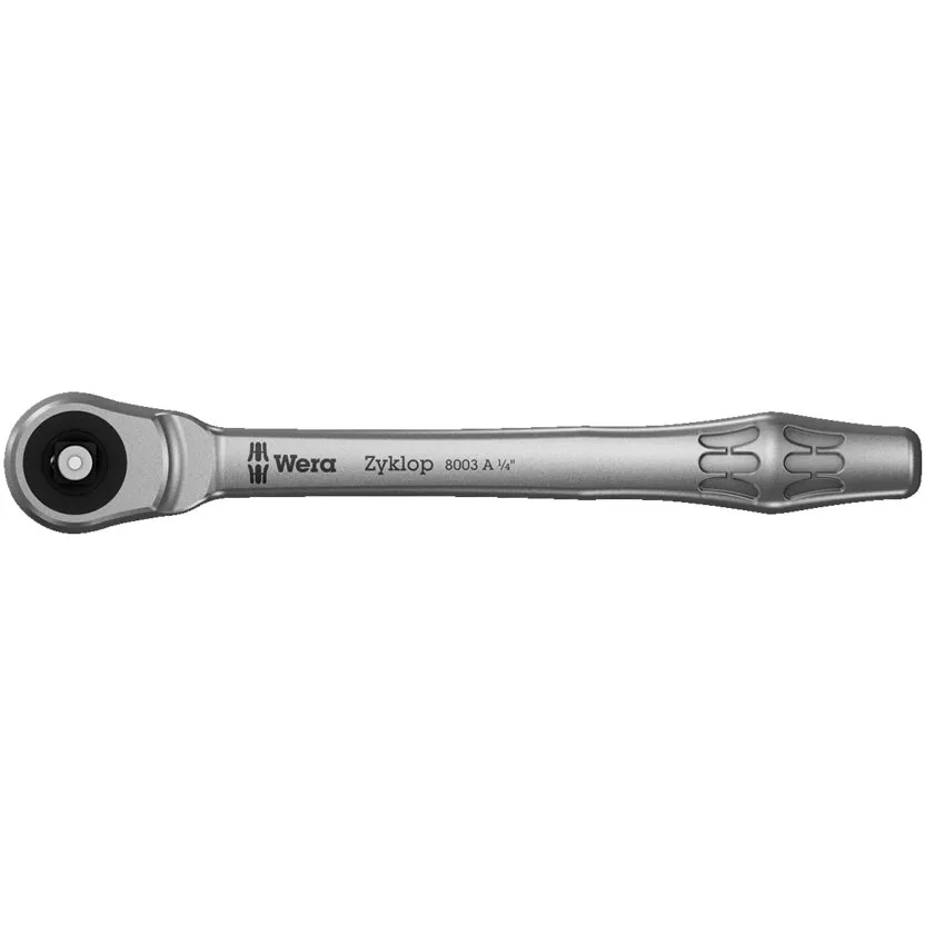 Трещотка Wera 8003 A Zyklop Metal - трещотка, сдвижной квадрат, привод 1/4"