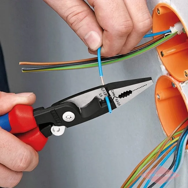 Многофункциональные клещи для электромонтажных работ Knipex KN-1396200T — фото производителя