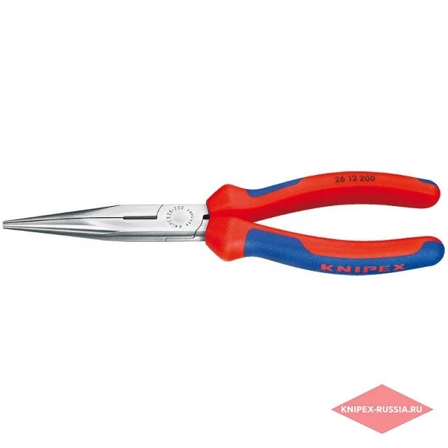 Плоские круглогубцы с режущими кромками Knipex KN-2612200 — фото производителя