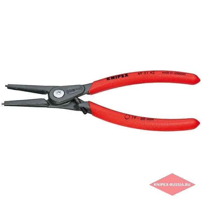 Прецизионные щипцы для внешних стопорных колец на валах Knipex KN-4931A2