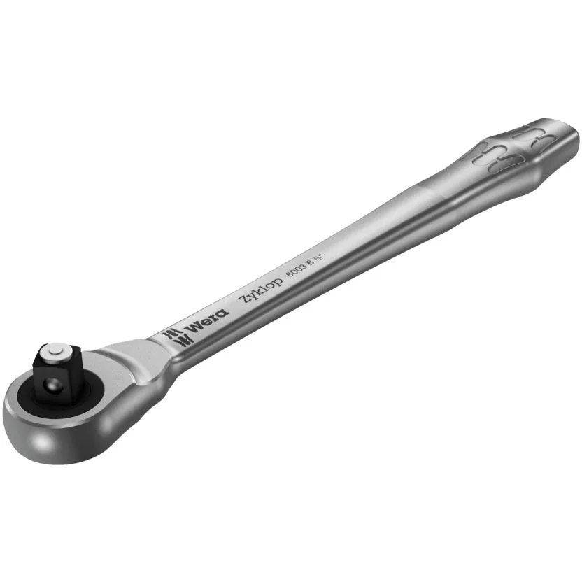 Трещотка Wera 8003 B Zyklop Metal - трещотка, сдвижной квадрат, привод 3/8" — фото производителя