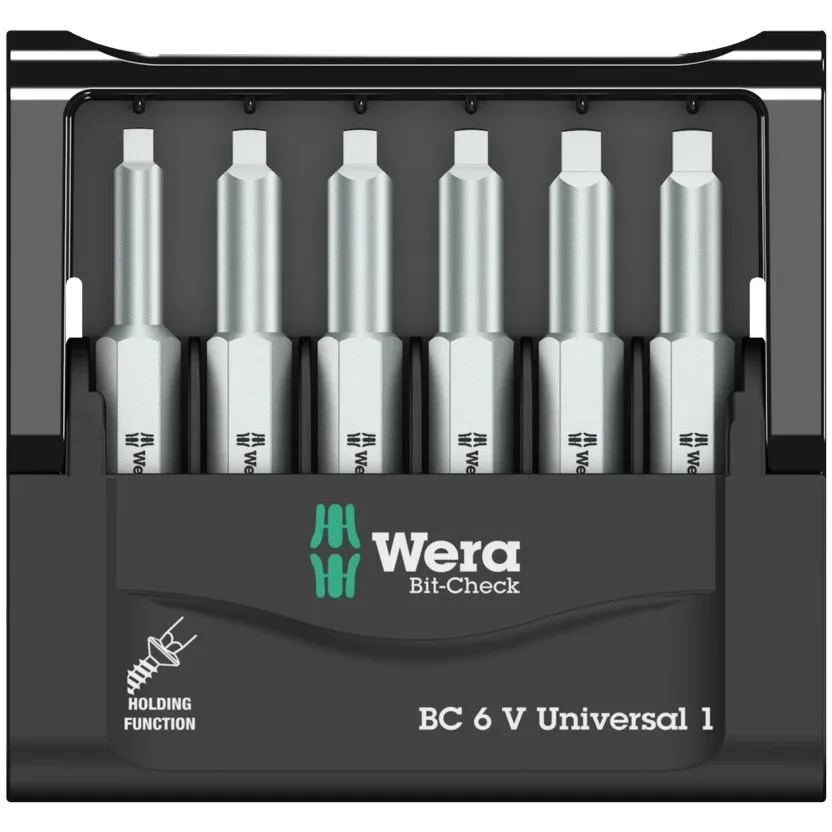 Набор инструментов Wera Bit-Check 6 V Universal 1 — фото производителя