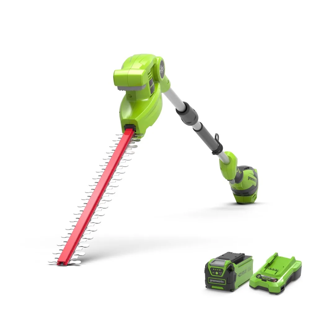 Аккумуляторный кусторез Greenworks G40PHAK2