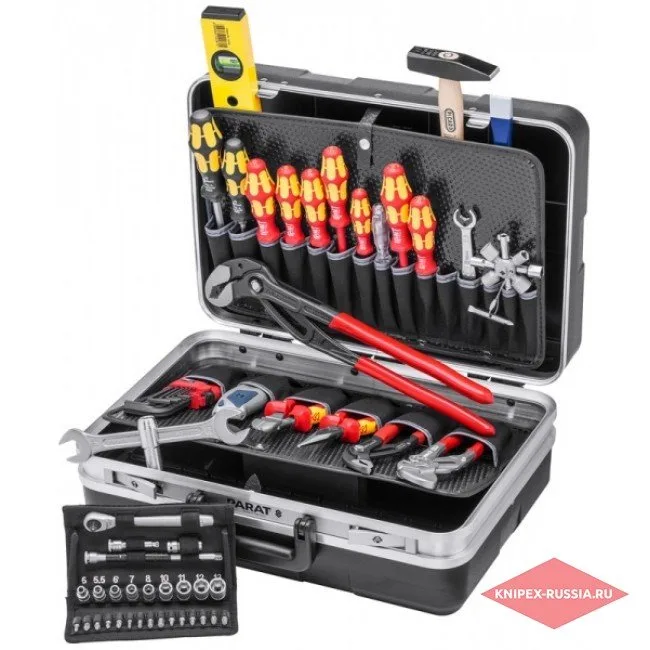 Чемодан инструментальный для сантехники, 52 предмета Knipex Vision27 KN-002121HKS