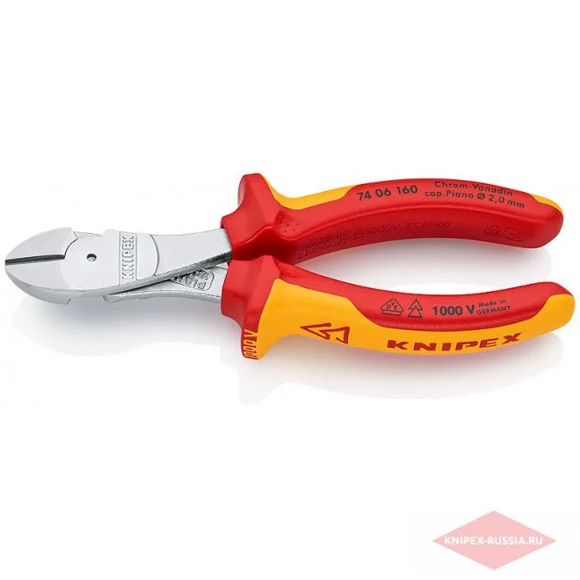 Кусачки боковые особой мощности Knipex KN-7406160SB