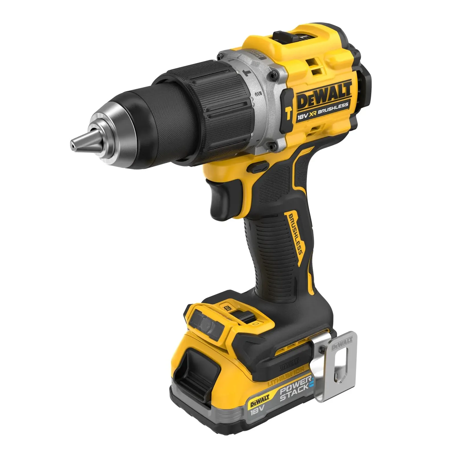 Аккумуляторная ударная дрель-шуруповерт DeWalt DCD805E2T-GB — фото производителя