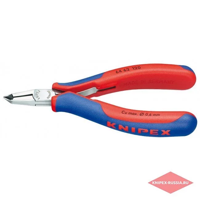 Кусачки торцевые для электроники Knipex KN-6462120 — фото производителя