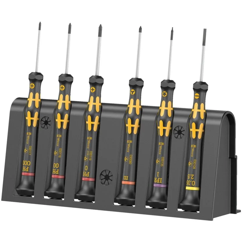 Набор отверток для электронщика + подставка Wera 1550/6 ESD — фото производителя