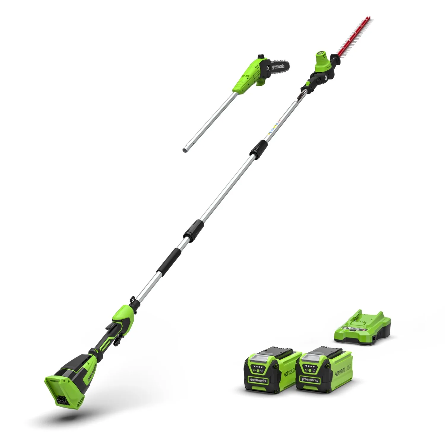Аккумуляторный высоторез Greenworks GD40PSHK2X