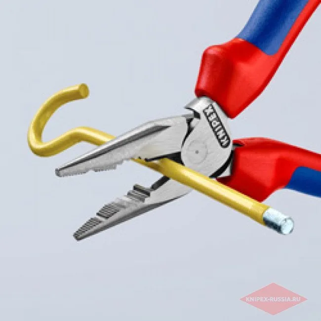 Плоскогубцы комбинированные остроконечные с удлинёнными губками Knipex KN-0822145SB — фото производителя