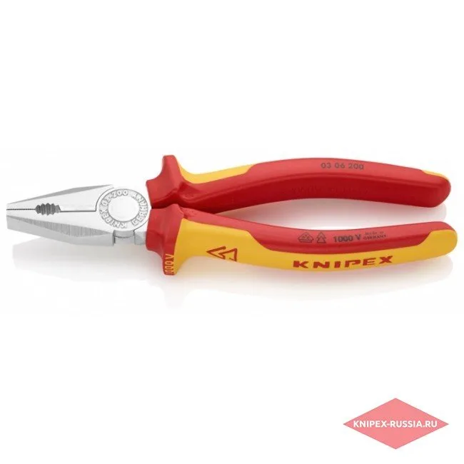 Плоскогубцы комбинированные Knipex KN-0306200 — фото производителя