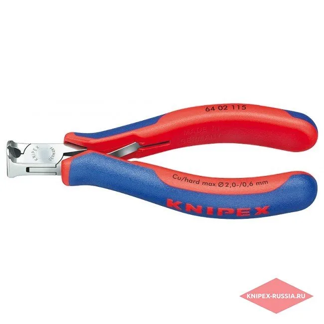 Кусачки торцевые для электроники Knipex KN-6402115ESD — фото производителя